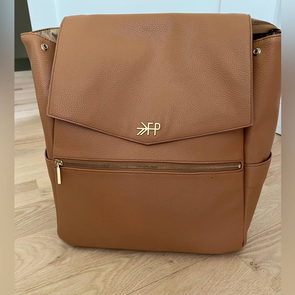 Freshly Picked diaper back pack in Butterscotch color